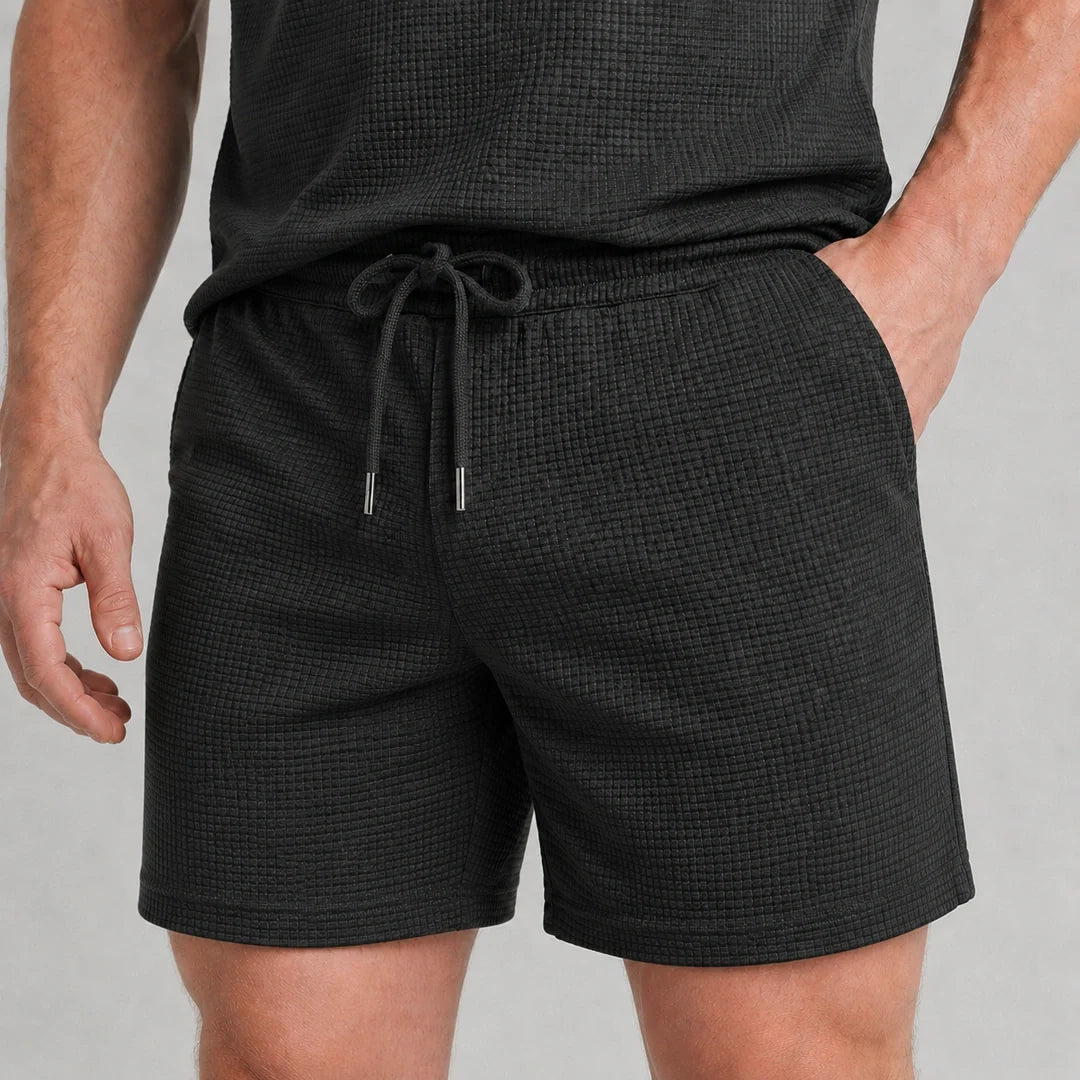FlexWeave™ Set – Men's Matching Polo & Shorts Set