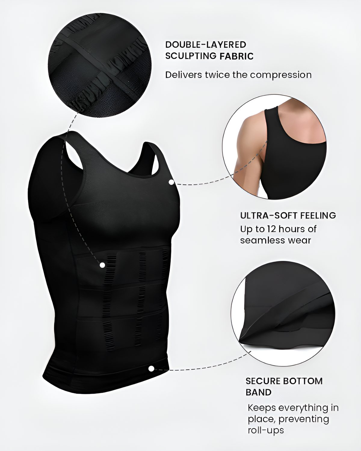 HOLDFAST™ Compression Tank — Dual-Zone Hold for Chest & Middle