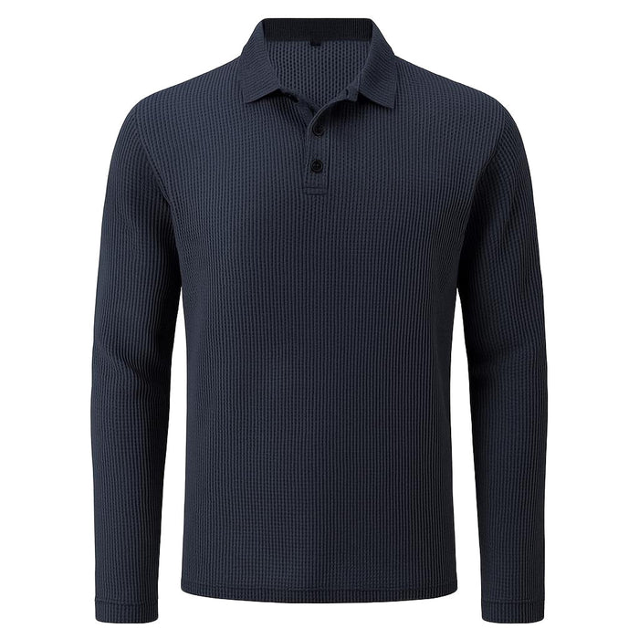 FlexWeave™ Long Sleeve Polo – Men's Stretch LS Polo Shirt