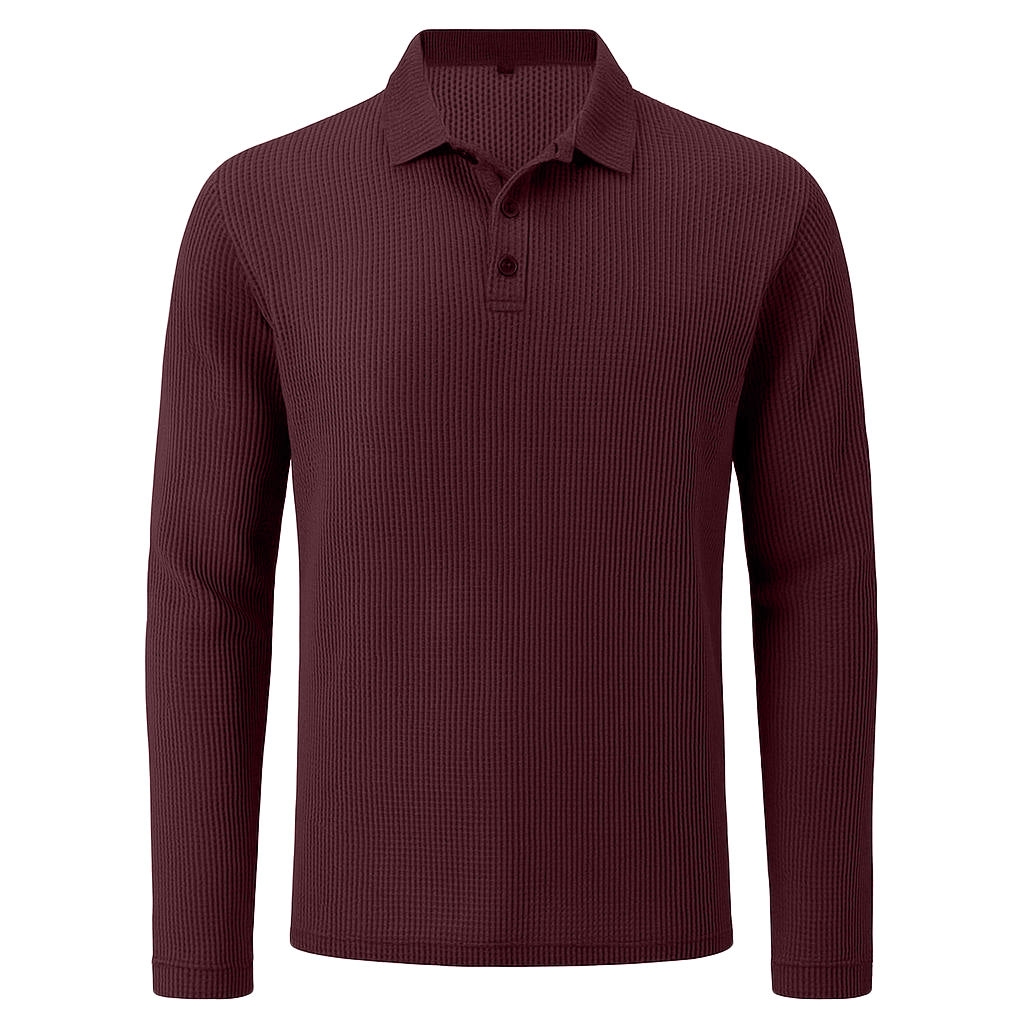 FlexWeave™ Long Sleeve Polo – Men's Stretch LS Polo Shirt