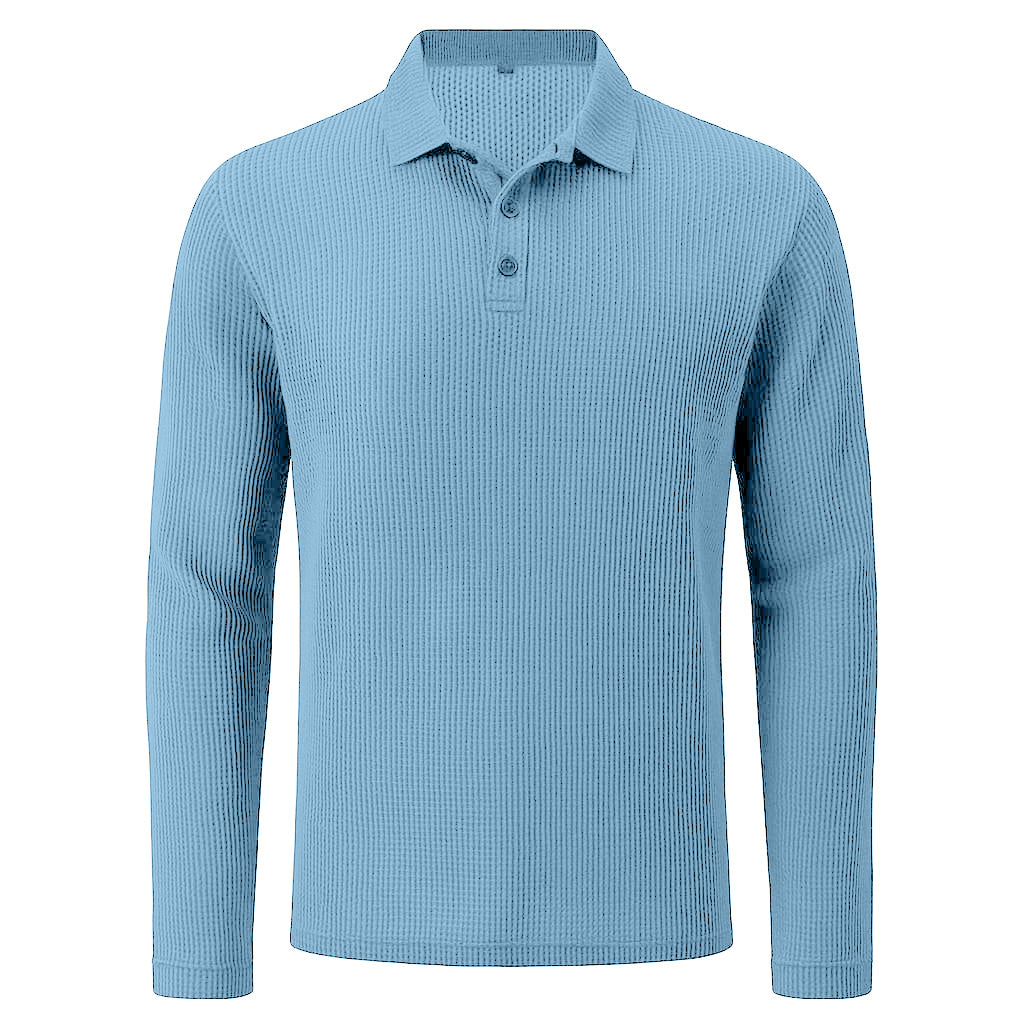 FlexWeave™ Long Sleeve Polo – Men's Stretch LS Polo Shirt
